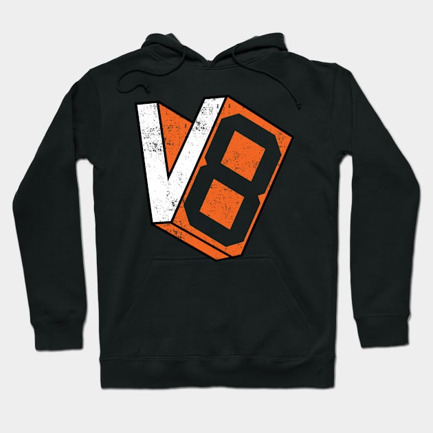 V8 Cylinder Engine Design for Muscle Car Fans Hoodie by c1337s